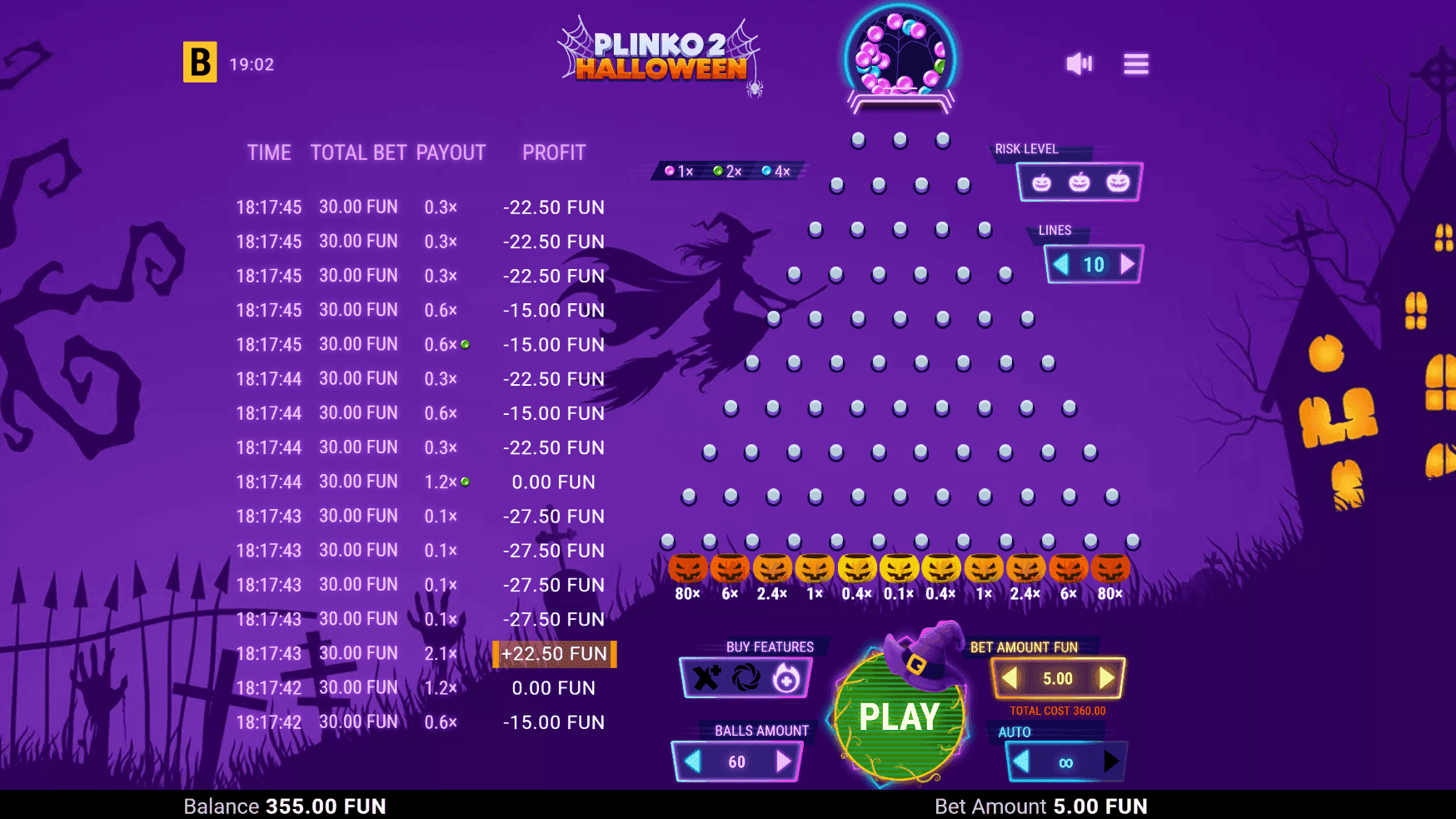 Plinko 2 Halloween Demo