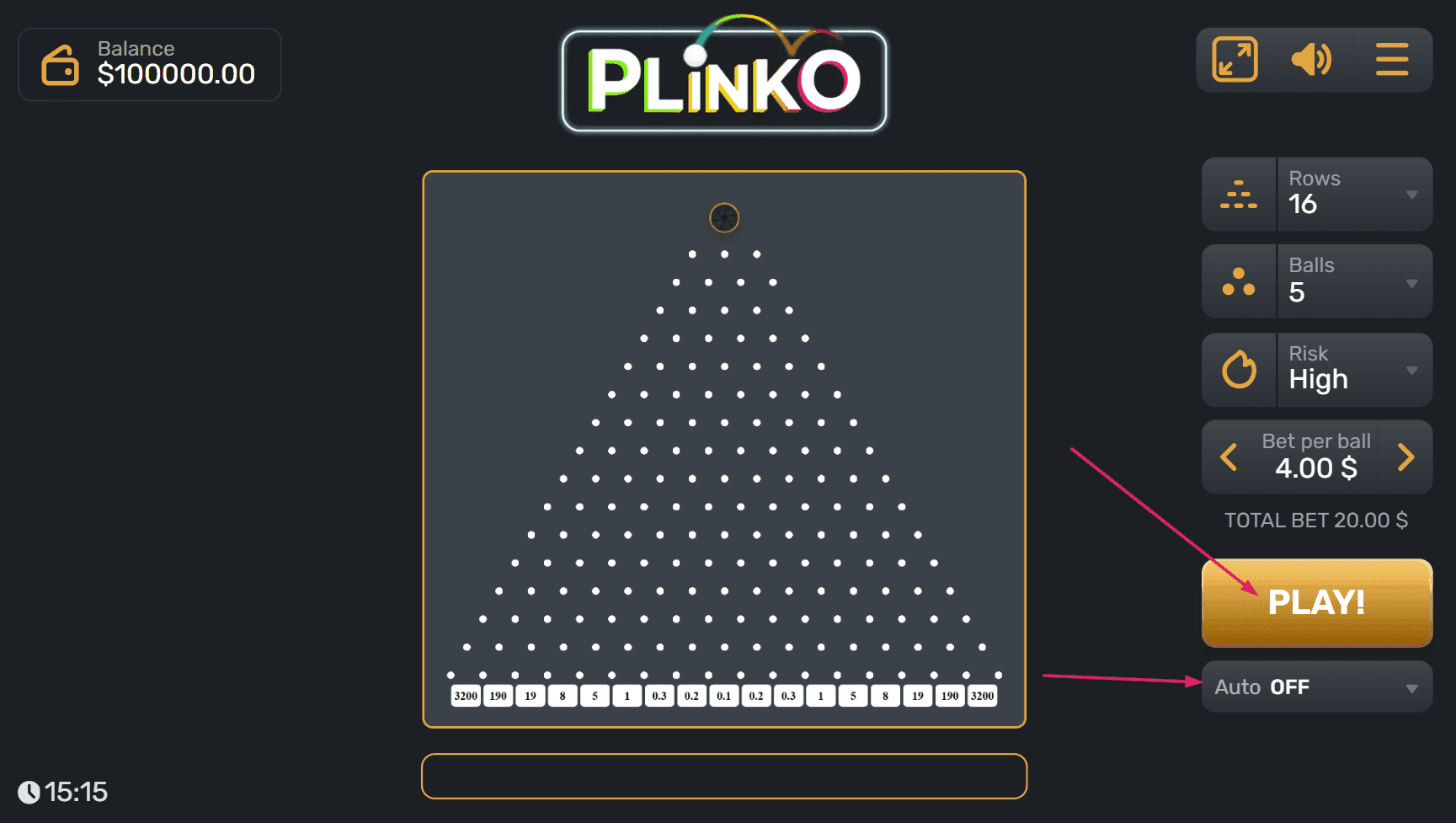Step 6: Choose Mode and Win