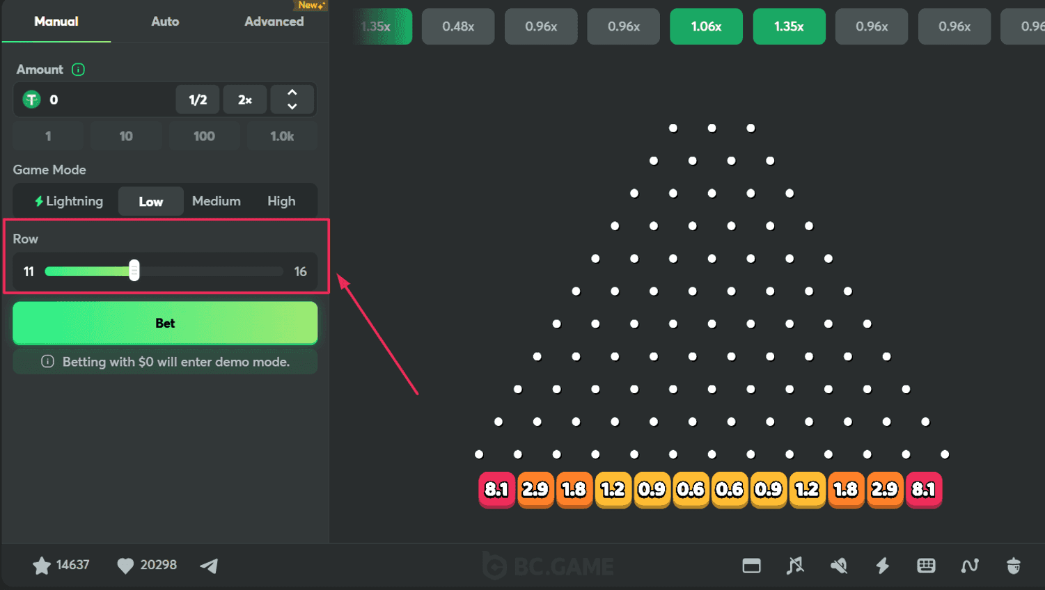 Step 4: Set Number of Rows